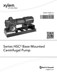 Bell &amp; Gossett Pompe centrifuge sur socle de s&eacute;rie HSC&sup3; (AC6410F) Manuel du propri&eacute;taire