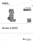 Bell &amp; Gossett Series e-80SC Mode d'emploi + IA