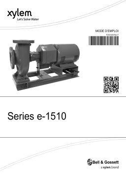 Bell & Gossett Series e-1510 Centrifugal Pumps (P2001408F) Manuel du propriétaire