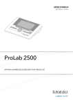 SI Analytics ProLab 2500 pH Meter Manuel du propri&eacute;taire