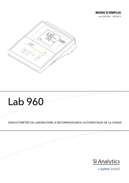 SI Analytics Lab 960 conductivity meter Manuel du propriétaire