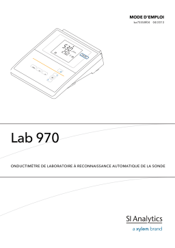 SI Analytics Lab 970 conductivity meter Manuel du propriétaire