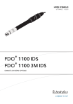 SI Analytics FDO 1100 IDS Sensor Manuel du propri&eacute;taire