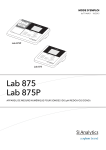 SI Analytics Lab 875(P) pH Meter Manuel du propri&eacute;taire