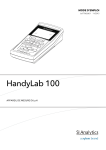 SI Analytics HandyLab 100 pH Meter Manuel du propri&eacute;taire