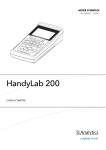 HandyLab 200 Mode d'emploi | AI Chat &amp; PDF Access