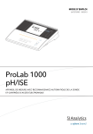 SI Analytics ProLab-1000 Digital-pH-Meter Manuel du propri&eacute;taire