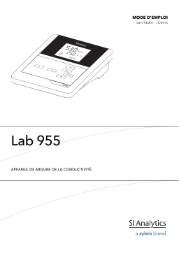 SI Analytics Lab 955 Conductivity Meter Manuel du propriétaire