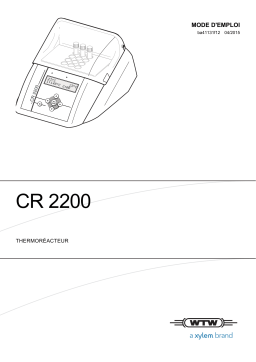 CR 2200 Thermoréacteur : Mode d'emploi + AI Chat