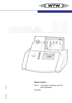 wtw PhotoLab S6 Manuel du propriétaire