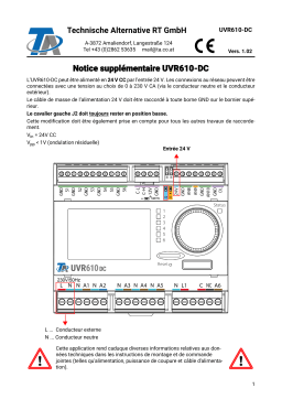 Technische Alternative UVR610S-DC Manuel du propriétaire