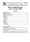 MD-KNX Module KNX Notice Suppl&eacute;mentaire | AI Chat