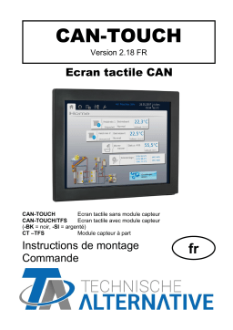 CAN-TOUCH, CAN-TOUCH/TFS: Manuel d'utilisation + IA