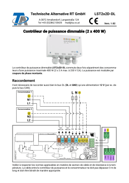 Technische Alternative LST2x2D-DL Manuel du propriétaire