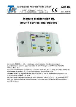 Technische Alternative AO4-DL Manuel du propriétaire