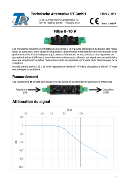 Technische Alternative Filter 0-10V Manuel du propriétaire