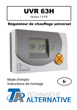 UVR 63H Régulateur de Chauffage : AI Chat & PDF