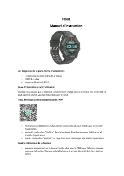 FD68 Montre Intelligente: Manuel d'instruction + AI Chat