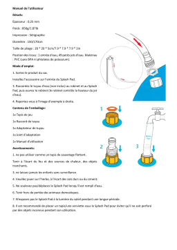 Tapis de jeu d'eau : Manuel d'utilisation + Chat IA