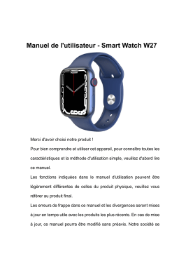 Manuel Smart Watch W27 | Chat IA & Téléchargement PDF