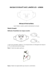 AR0084 Masque de beaut&eacute; LED Manuel d'instructions + IA