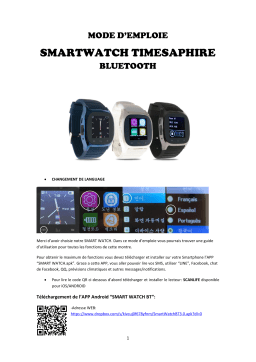 TIMESAPHIRE R26 Smartwatch: Mode d'emploi + Chat IA