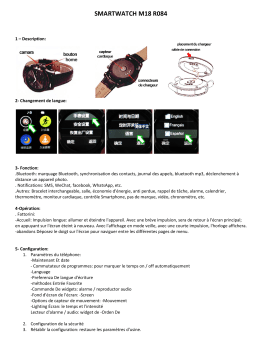 M18 R084 Montre Intelligente | Chat IA & PDF