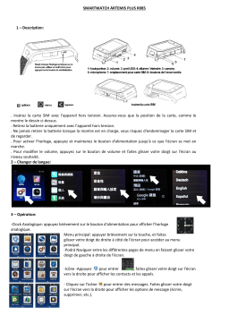 ÁRTEMIS PLUS R085 Smartwatch: Guide d'utilisation + IA Chat