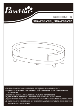 D04-286V00 Lit pour animaux + Chat IA & PDF