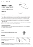 Britton GRE110 Mitigeur de lavabo : Chat IA et PDF