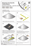 Receveur de douche - Quart de cercle: Instructions + IA