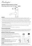 Chelsea CH19 Mitigeur Lavabo: Instructions + IA