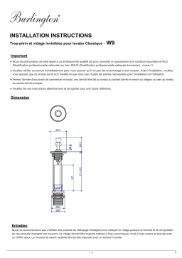 W9 Vidage de lavabo: Instructions + Chat IA & PDF