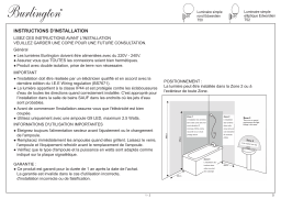 Burlington T52 Mode d'emploi