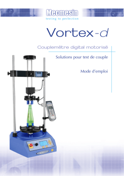 Mecmesin Vortex-d Mode d'emploi