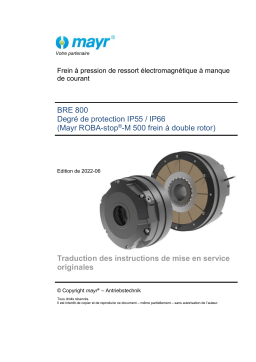 Nord Spring applied, electromagnetic brake, RSM (BR55MH/BR55MW) Manuel du propriétaire