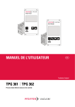 TPG 361, TPG 362 Manuel Utilisateur | AI Chat &amp; PDF