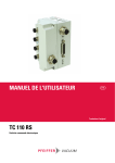 TC 110 RS Manuel d'utilisateur | Chat IA &amp; PDF