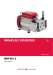 Manuel MVP 015-2 Pfeiffer Vacuum | Chat IA &amp; PDF