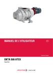 Pfeiffer Vacuum Okta 500 ATEX : Manuel utilisateur + IA