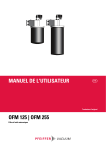 Pfeiffer OFM 125 / OFM 255 Mechanical oil filter Mode d'emploi