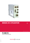 TC 400 E74 Manuel d'Utilisateur | IA Chat &amp; PDF