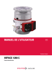 Pfeiffer Vacuum HiPace 1200 C Manuel + AI Chat