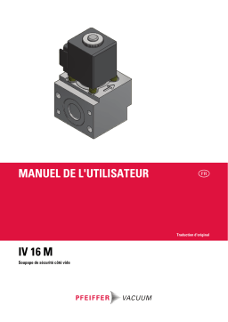 Soupape IV 16 M Pfeiffer Vacuum: IA & Téléchargement PDF