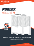 POOLSTAR Poolex Megaline Fi2 50kW heat pump Manuel utilisateur