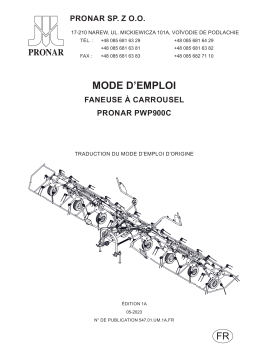 PRONAR PWP900C Faneuse à carrousel : Avec IA et PDF