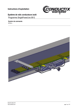 Conductix-Wampfler Rail conducteur unipolaire isolé Programme 0812 Guide d'installation