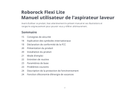 Roborock Flexi Lite : AI Chat et Manuel PDF