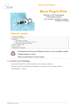 ccei Micro Plug in Pool Mode d'emploi