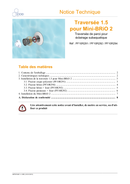 Notice Technique CCEI PF10R291, PF10R292, PF10R294 | Chat IA & PDF